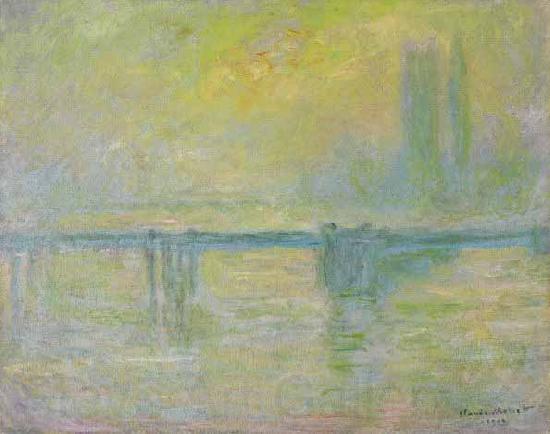 Claude Monet Charing Cross Bridge Norge oil painting art